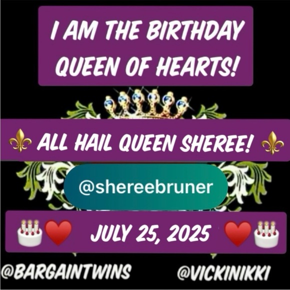So Excited to Be Queen of Hearts for my Special Day🎂👑💖 7/25/25 Thank You 🥰 - Picture 1 of 1